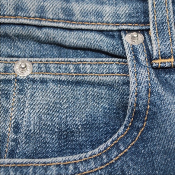 SLVRLAKE Women’s Mid Blue London Straight Jean, Size 26 - Picture 9 of 13